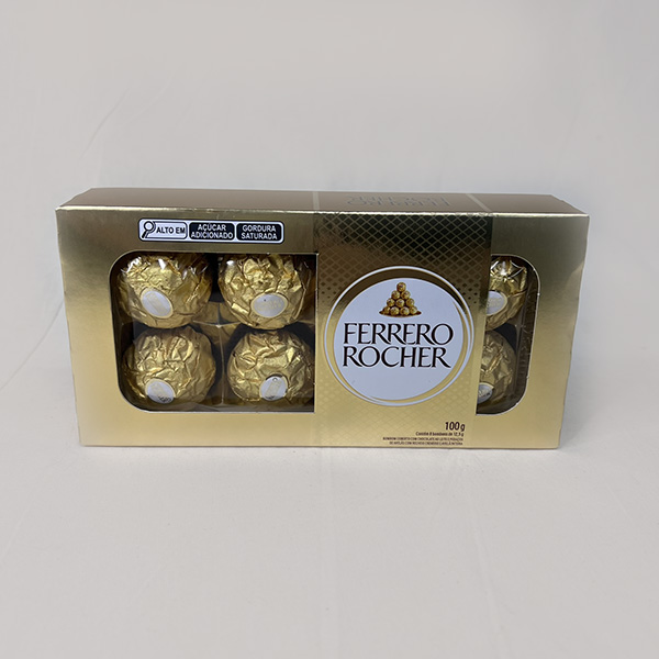 Bombom Chocolate Ferrero Rocher T8 Display 8x12,5g 100g